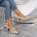 Women's Moscow Pumps - High Heel Pointed Toe 