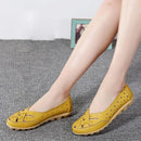 BellaFlex Leather Sneaker with Cutouts 