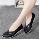 BellaFlex Leather Sneaker with Cutouts 