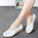 BellaFlex Leather Sneaker with Cutouts 