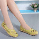 BellaFlex Leather Sneaker with Cutouts 