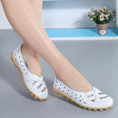 BellaFlex Leather Sneaker with Cutouts 