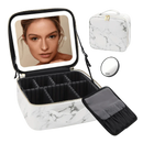 Bolsa de Maquiagem Portátil com Espelho LED - GlowBag - Fluzzia