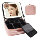 Bolsa de Maquiagem Portátil com Espelho LED - GlowBag - Fluzzia