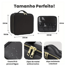 Bolsa de Maquiagem Portátil com Espelho LED - GlowBag - Fluzzia