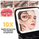 Bolsa de Maquiagem Portátil com Espelho LED - GlowBag - Fluzzia